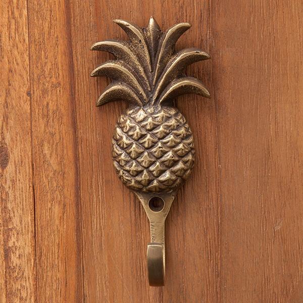 パイナップル パイン フック アンティーク ブロンズ インテリア 荷物かけ 真鍮取っ手