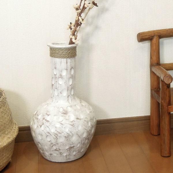 アジアン バリ 花瓶 花器 植木鉢 陶器 フラワーポット ドライフラワー 室内 テラコッタ おしゃれ...