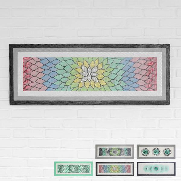 ドットアート バリ アジアン アートパネル 絵画 ドット絵 花 壁掛け ウォールデコレーション リビ...