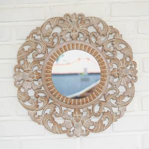 【ヴィンテージ】✴︎特大ラタンの壁掛けミラー✴︎ 鏡 壁掛け サンミラー おしゃれ ラタン 籐 太陽型 Q16306ME 爆買