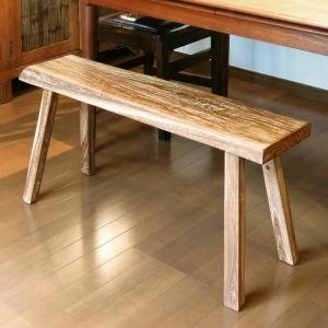 オールドチーク スツール ベンチ 幅60cm おしゃれ 木製 無垢材 チェア