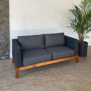 受注生産商品 チークソファ W180cm ウォルナットブラウン チーク材