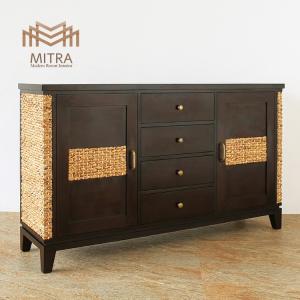 ウォーターヒヤシンス キャビネット 収納家具 アジアン家具 幅105cm