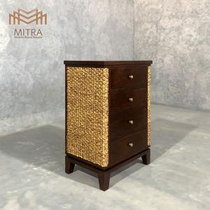 収納棚 キャビネット 扉付き 木製 竹 バンブー アジアン : うさぎ屋