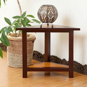 コーナーテーブル 三角 ソファ サイドテーブル おしゃれ アンティーク