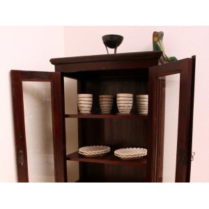 WOODEN イタリア製 パイン材 飾り棚 キュリオケース 本棚 書棚 収納棚