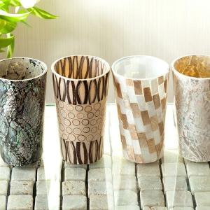 アジアン バリ 雑貨 シェル ガラス 卓上 スタンド おしゃれ