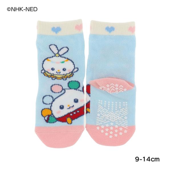 (ベビー9-14cm)ぽぅぽとまぁる クルーソックス 9-14cm 靴下 いないいないばあっ！ 福助...