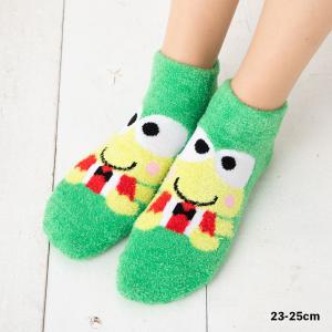 もっこもこ靴下 けろけろけろっぴ 23-25cm レディース