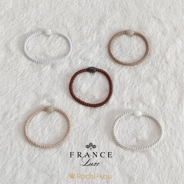 ヘアゴム FranceLuxe フランスラックス L.Erickson ナローグラブ&amp;ゴーポニー 5...