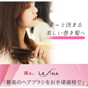 ヘアブラシ 豚毛 ロールブラシ 木製 カールブ...の詳細画像3