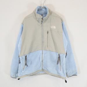 THE NORTH FACE ノースフェイス POLARTEC ポーラテック デナリフリースジャケット アウトドア ライトブルー(レディース M) 中古 古着 N6062｜losantigua2016