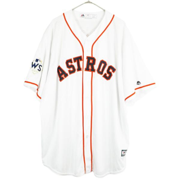 Majestic マジェスティック MLB ヒューストン・アストロズ プロチーム ゲームシャツ コレ...