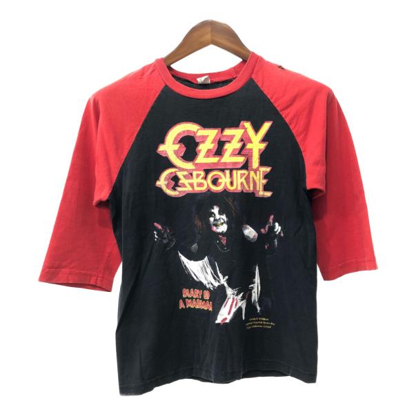 90年代 USA製 Ozzy Osbourne オジー・オズボーン 七分丈 長袖Ｔシャツ ラグランス...