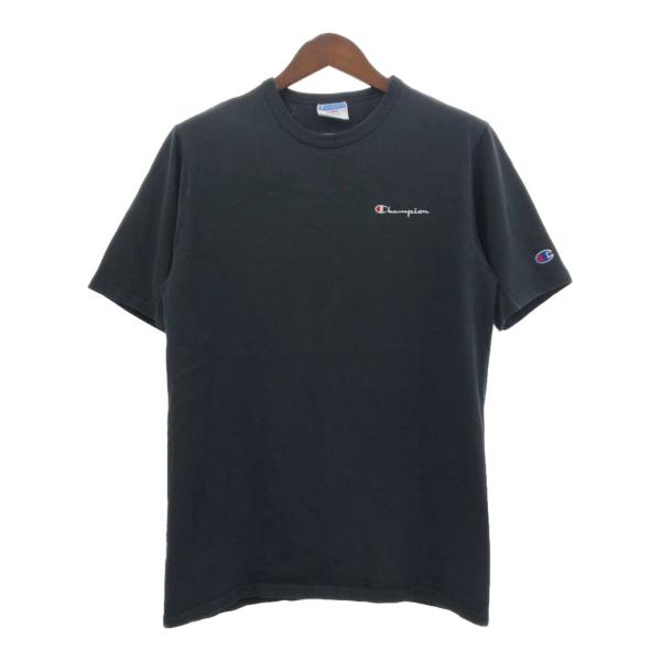 Champion チャンピオン 半袖Ｔシャツ ワンポイント ブラック (メンズ LARGE) 中古 ...