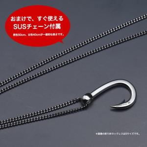 HOOKZ 釣り針ネックレス Sサイズ シルバ...の詳細画像4