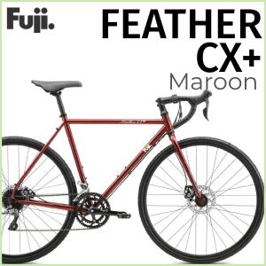 FUJI：2024 FEATHER CX+ Maroon　フェザーCXプラス マルーン クロスバイク アドベンチャーバイク グラベルロード シクロクロス｜lostandfoundbicycles