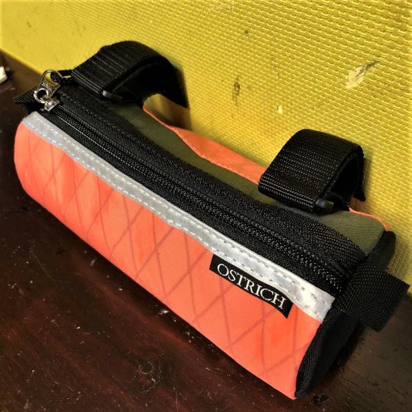 OSTRICH：POTARI フロントバッグコンパクト コーラルピンクxオリーブ