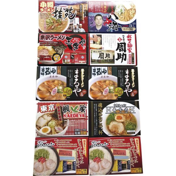 時間待ちの繁盛店 ご当地ラーメン20食セット（小樽・旭川・秋田・米沢・東京・鳥取、博多・喜多方） 味...