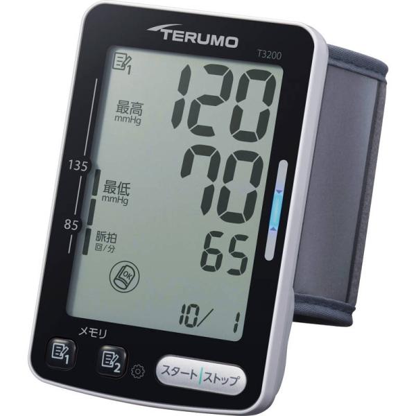 テルモ 手首式 電子血圧計 ES-T3200ZZ 本体 電池式 血圧測定 60回×2人分メモリー機能...