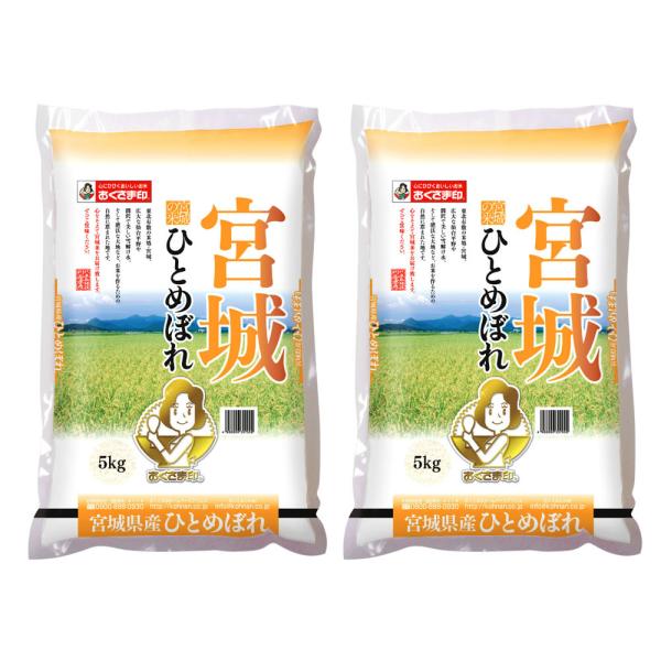 宮城県産 ひとめぼれ 10kg(5kg×2) 10キロ お米 おこめ 精米 白米