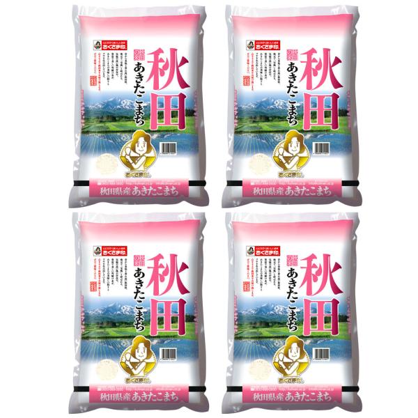 秋田県産 あきたこまち 20kg(5kg×4) 20キロ お米 おこめ 精米 白米