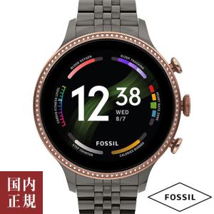 フォッシル ジェネレーション6 FTW6078 スマートウォッチ ガンメタル 腕時計 FOSSIL GEN 6 42mm ジェネレーション6 日本語対応 [Wear OS by Google]｜louiscollection-y