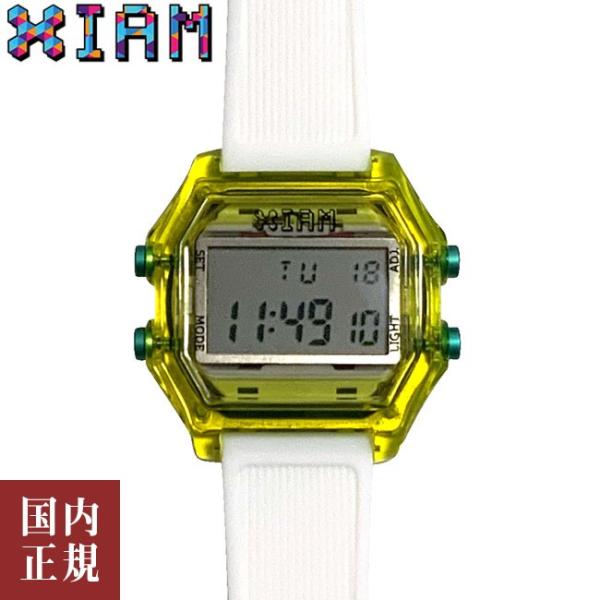 アイアム ラージ IAM-KIT39 イエロー/ホワイト メンズ レディース 腕時計 IAM LAR...