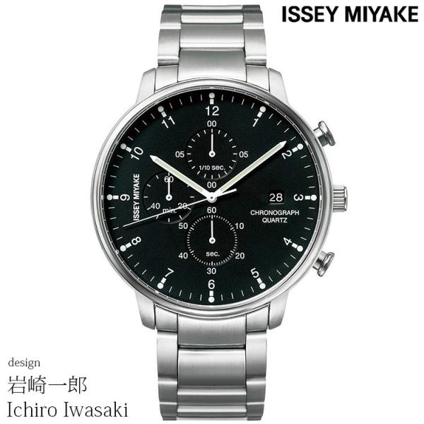 イッセイミヤケ Ｃ NYAD001 岩崎一郎 ブラック/シルバー 腕時計 ISSEY MIYAKE ...