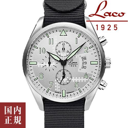 ラコ クロノグラフ 861918BK シアトル ブラック メンズ 腕時計 Laco CHRONOGR...