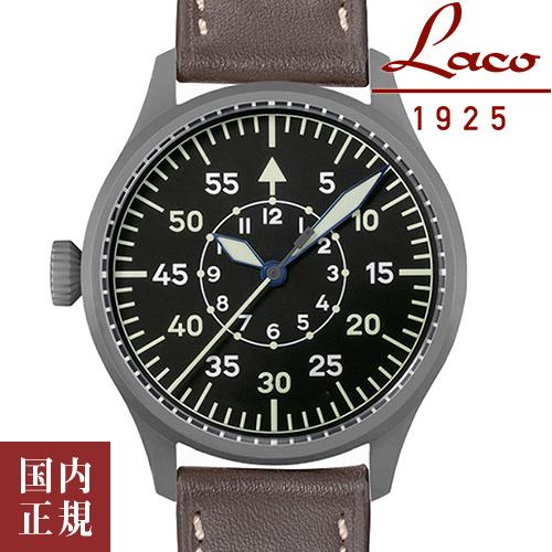 ラコ フリーガー 862142 カールスルーエ プロ メンズ 腕時計 Laco FLIEGER Ka...