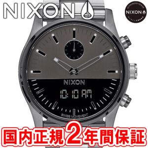 NIXON ニクソン THE DUO デュオ 46mm メンズ腕時計 アナデジ ガンメタル NA932131-00