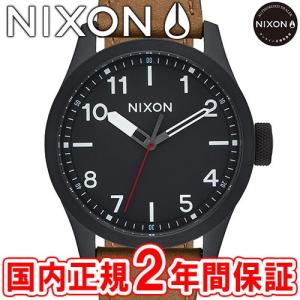 完売 ニクソン 腕時計 メンズ NIXON THE SAFARI LEATHER サファリ レザー 43mm オールブラック/サープラス NA9751032-00の商品画像