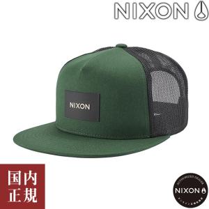 ニクソン チームトラッカーハット C21675076-00 グリーン/ブラック NIXON Team Trucker Hat /ボーナスストア10％!300円クーポン5/22迄