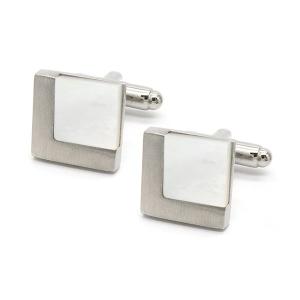 ルイファグラン　シルバー スクエア カフスボタン Louis