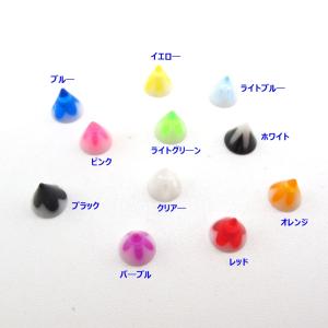 ボディピアス☆UVアクリル・ネジ・フラワコーン...の詳細画像1