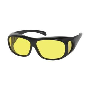 夜間 雨天 ドライブ 黄色 イエローレンズ サングラス メガネの上から掛けれる オーバーグラスタイプ 花粉防止メガネ UV紫外線99%以上カット ナイトドライブ｜loupe-town