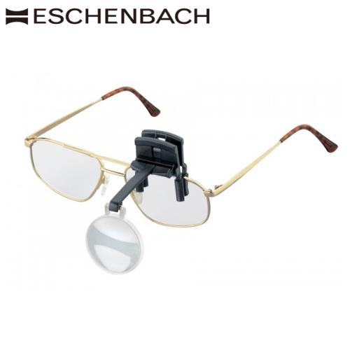 ドイツ エッシェンバッハ ルーペ 眼鏡につけるクリップルーペ メガネルーペ 高倍率 4倍 片眼 単眼...