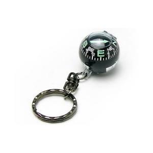 コンパス 方位磁石 日本製 方位磁針 キーホルダー付 オイル制動式 英文字表示 丸型 ボール 球 登...