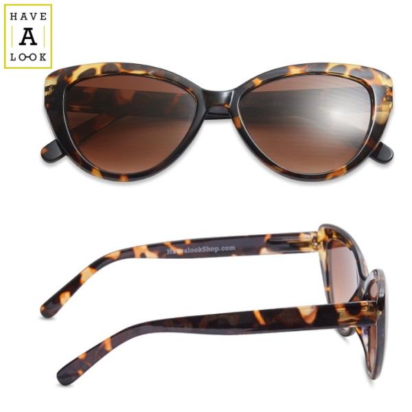 [Have A Look]ハブアルック CAT-EYE サングラス フォックス型 UVカット 紫外線...