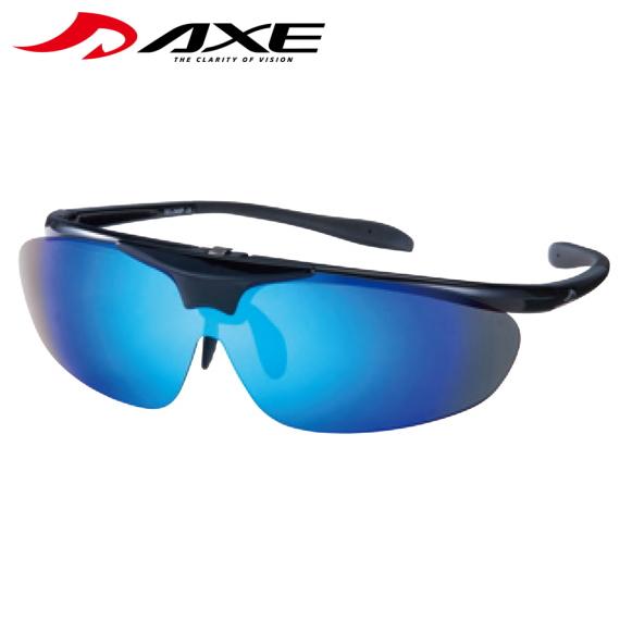 アックス AXE レンズ跳ね上げ 偏光サングラス 偏光レンズ ミラーレンズ UV400 紫外線 UV...