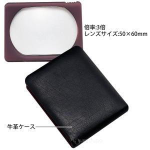 虫眼鏡 本革製 ポケットルーペ 3140 3倍...の詳細画像3