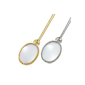 ペンダント ルーペ おしゃれ ネックレス 携帯 拡大鏡 虫眼鏡 324B 老眼 池田レンズ クリスマ...