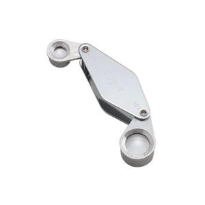 ルーペ 1高倍率 携帯 宝石用 メタルホルダールーペ 7020-W 13mm 10倍 &8mm 20倍 池田レンズ