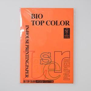 バイオトップカラー A4判 100枚入 80g/m2 伊東屋 BT133 オレンジ｜loupe