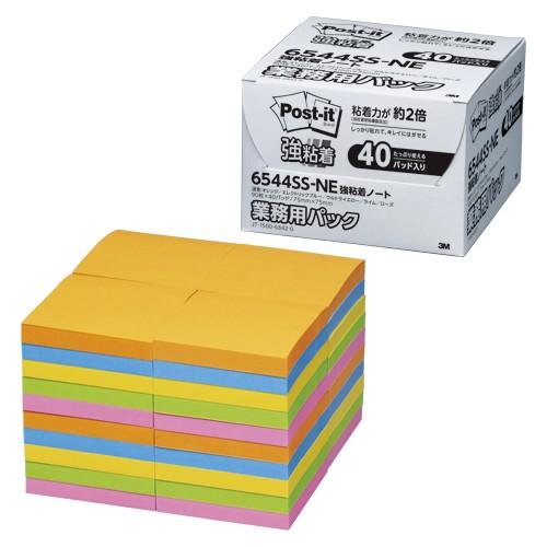 ポスト・イット[R]強粘着ノート/ふせん 業務用パック  スリーエム 6544SS-NE