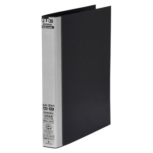 ダブロックファイル A4判タテ型(背幅38mm)・30穴 マルマン F948R-05 ブラック