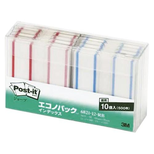 ポスト・イット[R]ジョーブ インデックス 記入用エコノパック[TM]製品 スリーエム 6821-1...