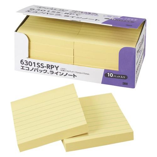 ポストイットR強粘着ノートイエロー スリーエム 6301SS-RPY