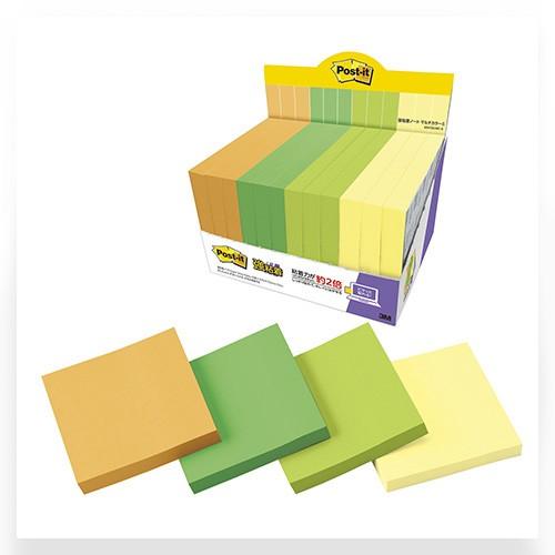 ポスト・イット[R]強粘着見出し マルチカラー 元気になれる色。 スリーエム 6541SS-MC-6
